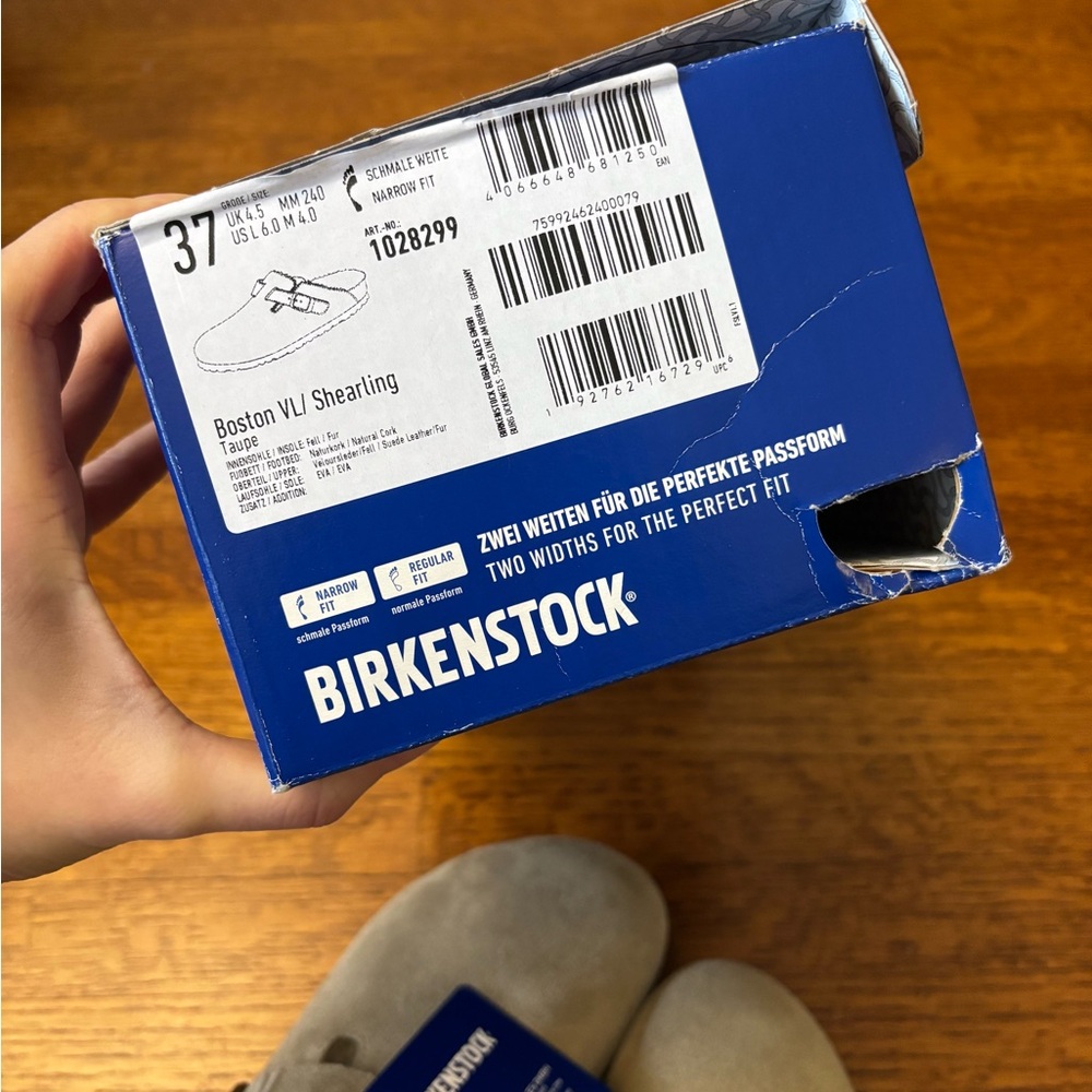 Birkenstock Boston Shearling Clogs in Taupe - Picture 7 of 7